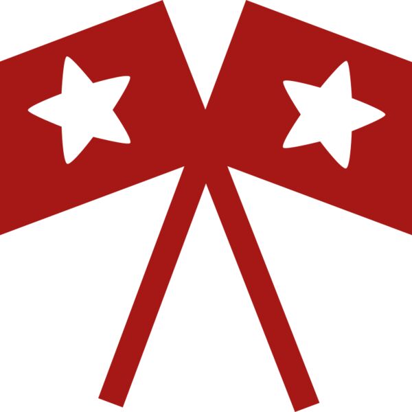 Crossed Patriotic Flags Thumbnail