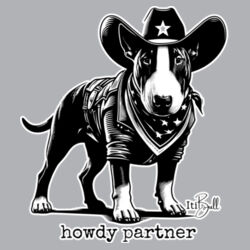 howdy partner - with wording womens sunday singlet Design