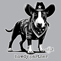 howdy partner - with wording kids long sleeve tee Design