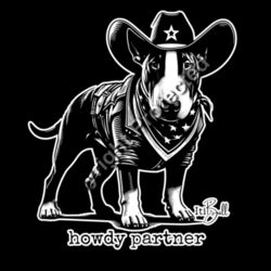 howdy partner - with wording inner coloured mug Design