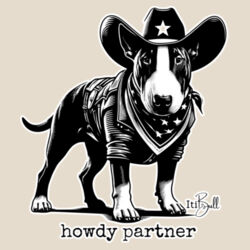 howdy partner - with wording heavy duty tote bag Design