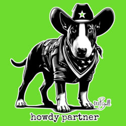 howdy partner - with wording tote bag Design