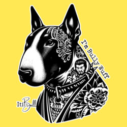 i'm bully wuff - with wording inner coloured mug Design