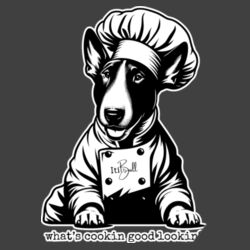 what's cookin good lookin? - with wording bandana bib Design