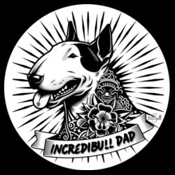 incredibull dad - as colour mens relax hood Design