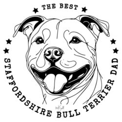 the best staffordshire bull terrier dad - can cooler Design