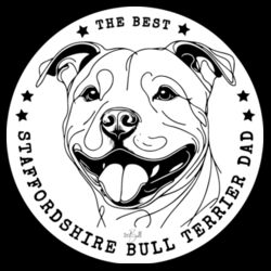 the best staffordshire bull terrier dad - as colour recycled fold wallet Design