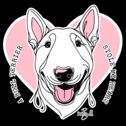 bull terrier stole my heart - mens staple curve tank Design