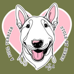 bull terrier stole my heart - kids supply hoodie Design