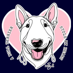 bull terrier stole my heart - kids barnard tank Design
