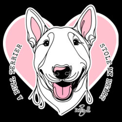 bull terrier stole my heart - organic infant tee Design