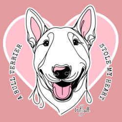 bull terrier stole my heart - organic infant one piece Design