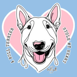 bull terrier stole my heart - kids youth tee Design