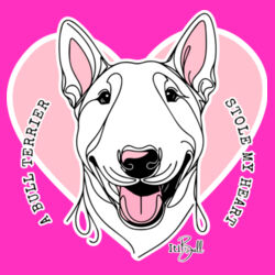 bull terrier stole my heart - ladies tee Design