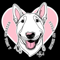 bull terrier stole my heart - womens supply crew Design