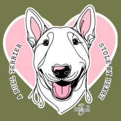 bull terrier stole my heart - mens staple longsleeve tee Design