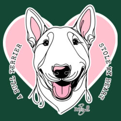 bull terrier stole my heart - mens set club tee Design