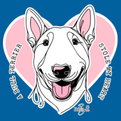 bull terrier stole my heart - mens staple tee Design