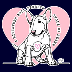 miniature bull terrier stole my heart  - apron Design