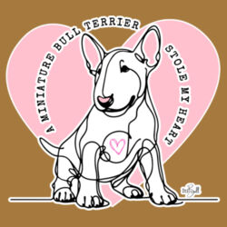 miniature bull terrier stole my heart  - womens sunday singlet Design