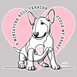 miniature bull terrier stole my heart  - womens supply hoodie Design