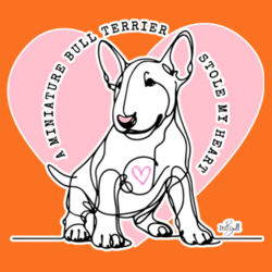 miniature bull terrier stole my heart  - mens supply crew Design