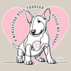 miniature bull terrier stole my heart  - mens staple longsleeve tee Design