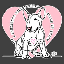 miniature bull terrier stole my heart - bandana bib Design