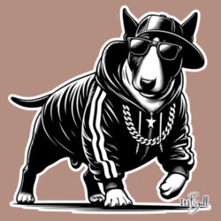 one cool bull - womens relax hoodie Design