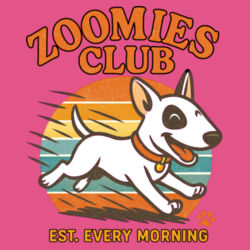 zoomies club - as colour womens relax hoodie Design