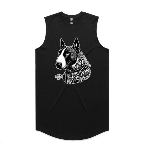 i'm bull wuff - with wording mens staple curve tank Thumbnail