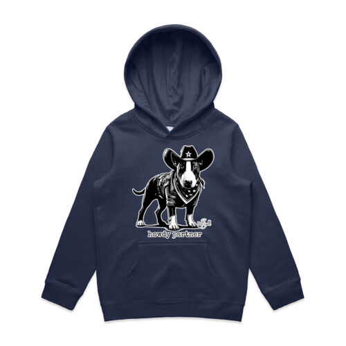 howdy partner - with wording kids supply hoodie Thumbnail