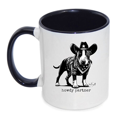 howdy partner - with wording inner coloured mug Thumbnail