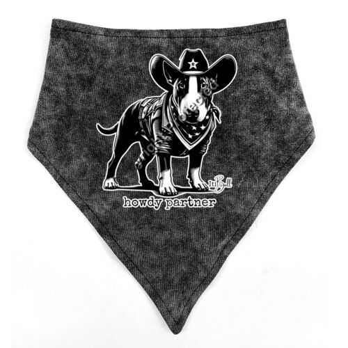 howdy partner - with wording bandana bib Thumbnail