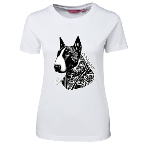 i'm bully wuff - with wording ladies tee Thumbnail