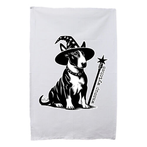 wassup wytches - with wording tea towel Thumbnail