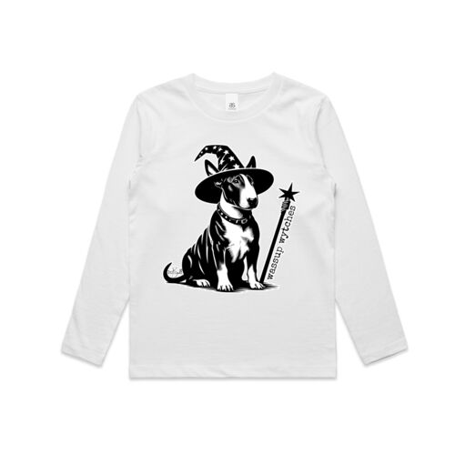 wassup wytches - with wording kids long sleeve tee Thumbnail