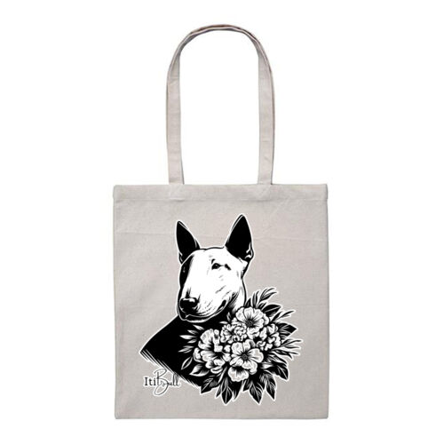 vinca flowers canvas heavy duty tote bag Thumbnail