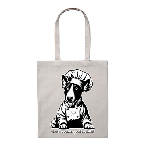 what's cookin good lookin? - with wording heavy duty canvas tote bag Thumbnail