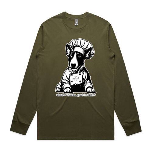 what's cookin good lookin? - with wording mens staple long sleeve tee Thumbnail