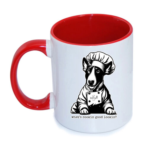 what's cookin good lookin? - with wording inner coloured mug Thumbnail