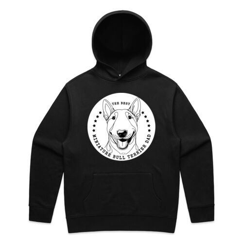 the best miniature bull terrier dad - as colour mens relax hood Thumbnail