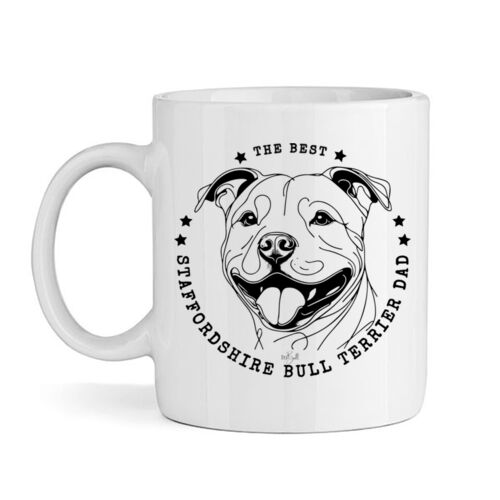 the best staffordshire bull terrier dad - mug Thumbnail