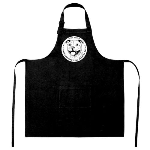 the best staffordshire bull terrier dad - prostaff bib apron Thumbnail
