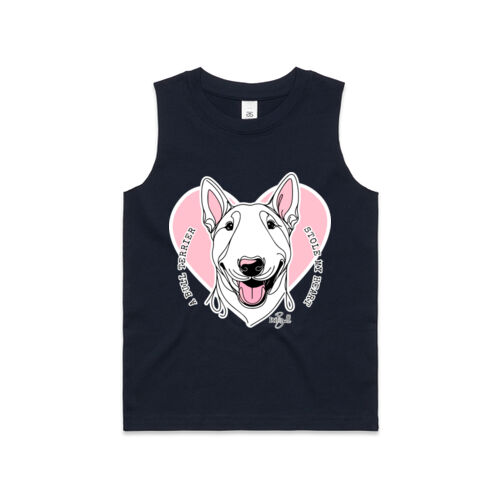 bull terrier stole my heart - kids barnard tank Thumbnail