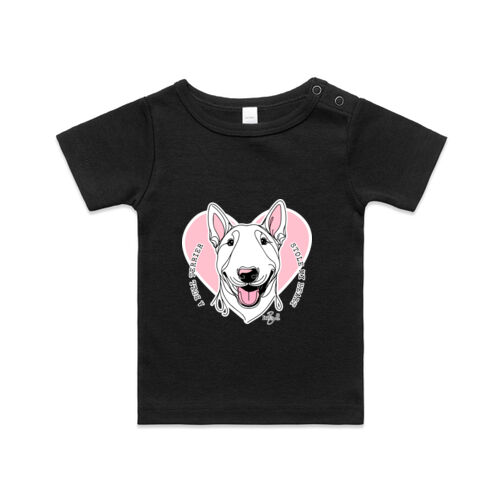 bull terrier stole my heart - organic infant tee Thumbnail