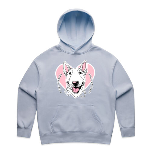 bull terrier stole my heart - womens relax hoodie Thumbnail