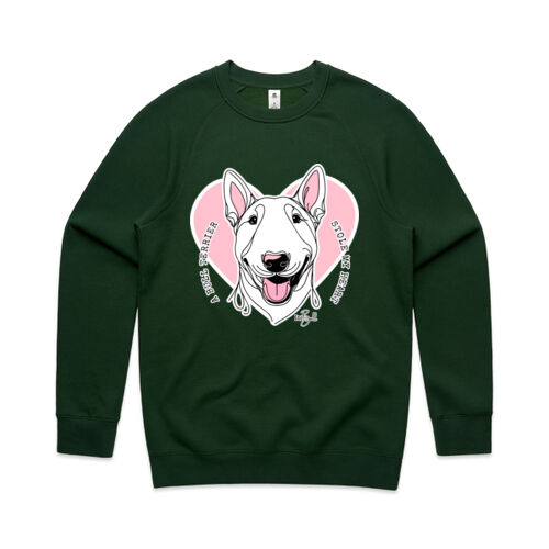 bull terrier stole my heart - mens supply crew Thumbnail