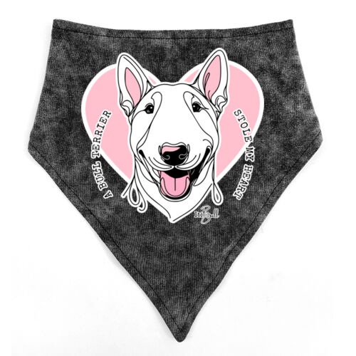 bull terrier stole my heart  - bandana bib Thumbnail