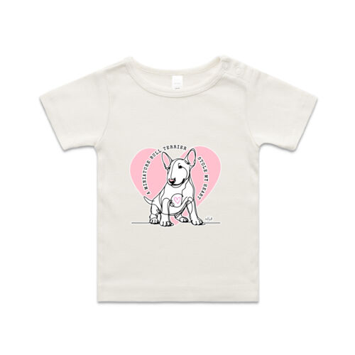 miniature bull terrier stole my heart  - organic infant tee Thumbnail